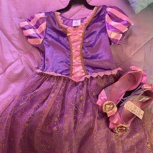 Disney Rapunzel Dress & shoes